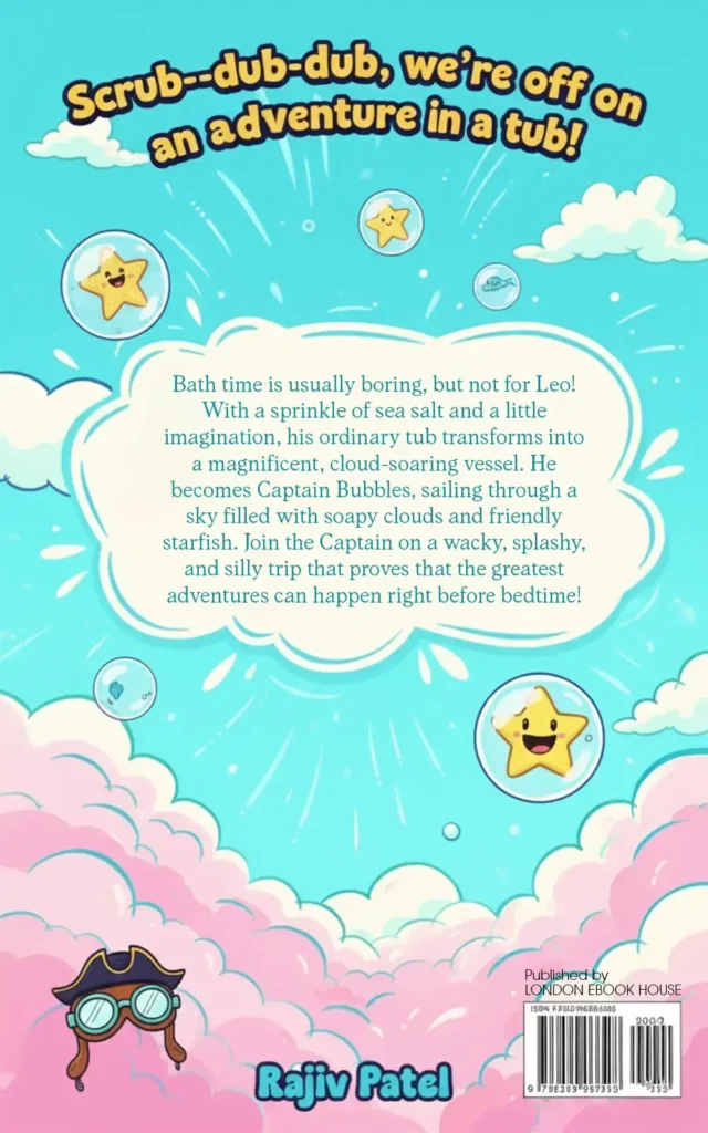 Children's book back cover – illustrated artwork