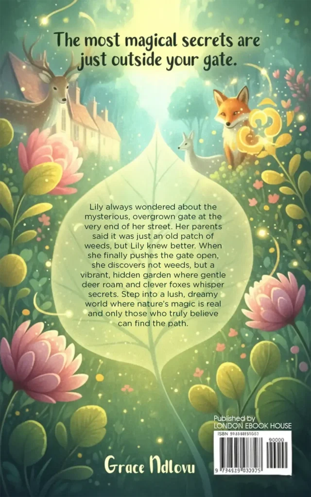 Children's book back cover – illustrated artwork