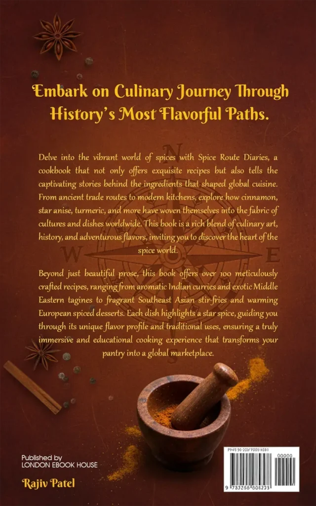 Cook book back cover – illustrated artwork