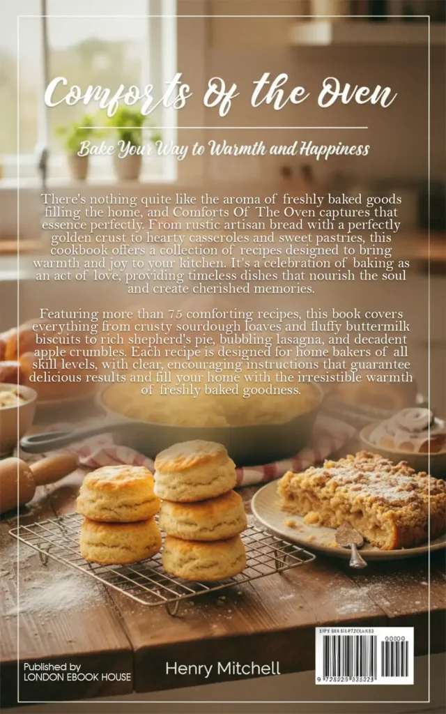 Cook book back cover – illustrated artwork