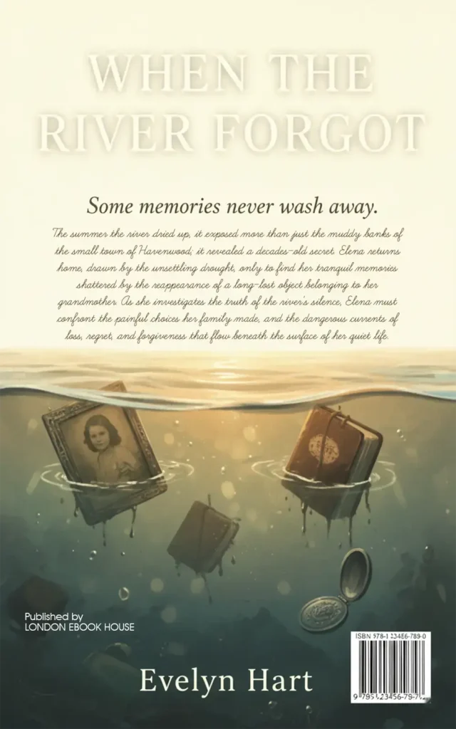 Drama book back cover – illustrated artwork