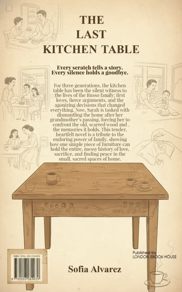 Drama book back cover – illustrated artwork