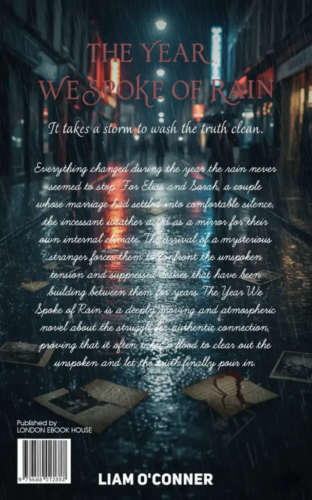 Drama book back cover – illustrated artwork