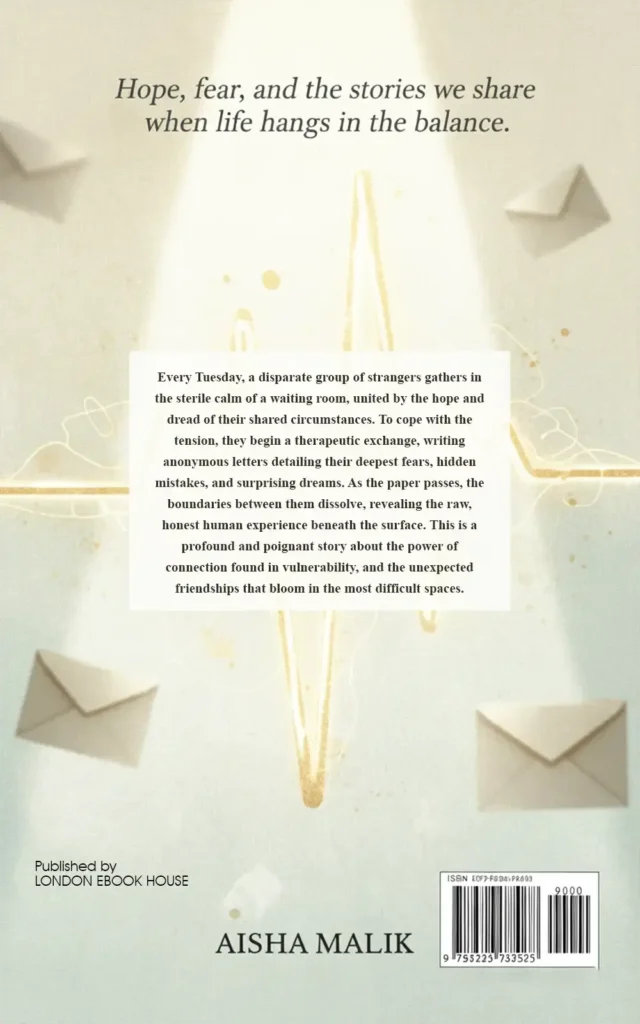 Drama book back cover – illustrated artwork