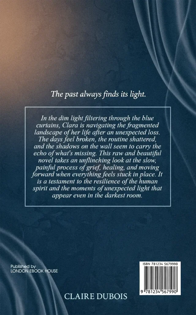 Drama book back cover – illustrated artwork
