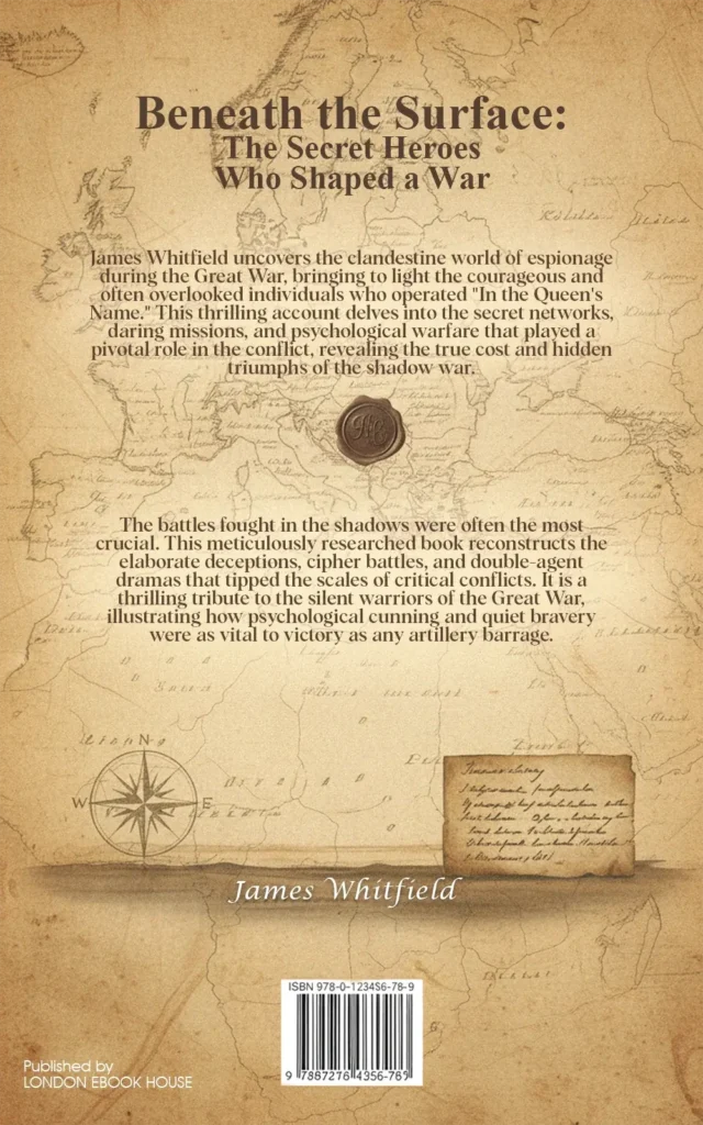 History book back cover – illustrated artwork