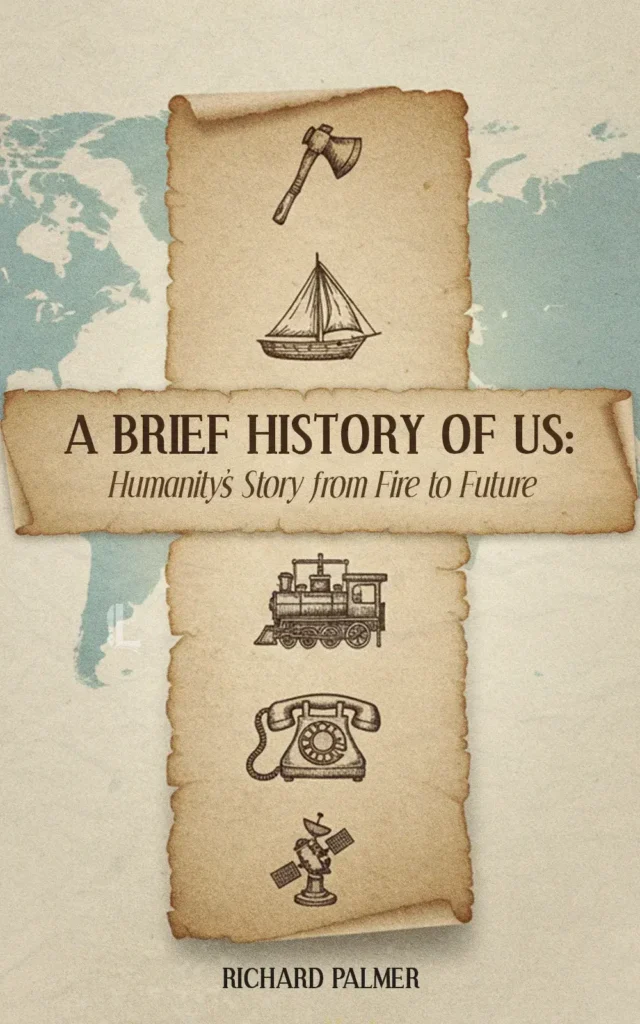 History book front cover – illustrated artwork