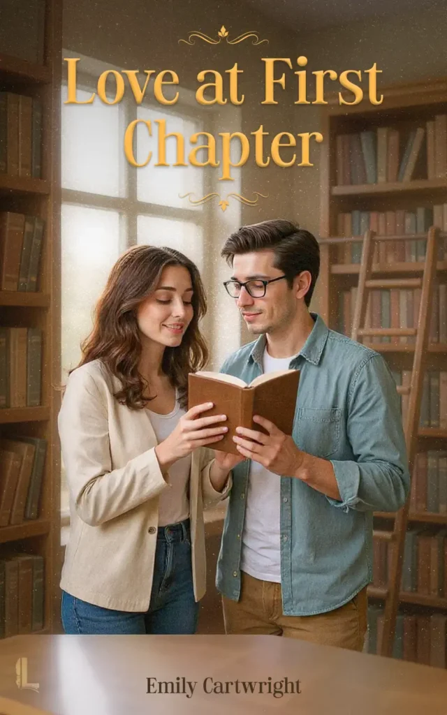 Romance book front cover – illustrated artwork