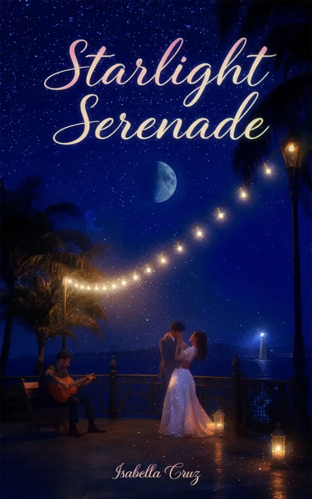 Romance book front cover – illustrated artwork