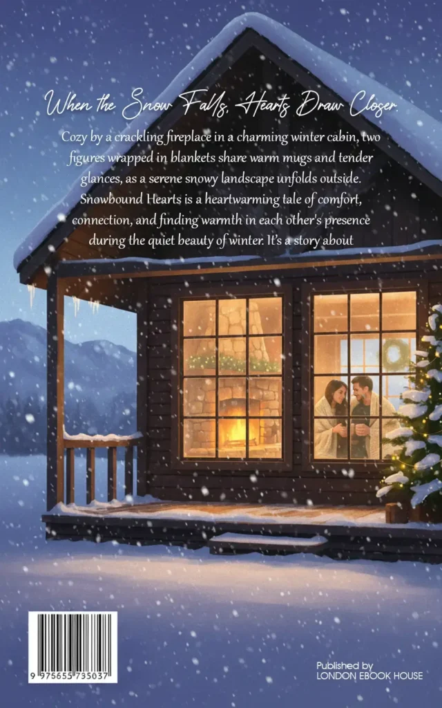 Romance book back cover – illustrated artwork