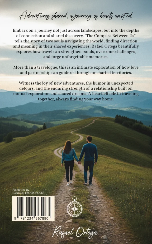 Travel book back cover – illustrated artwork