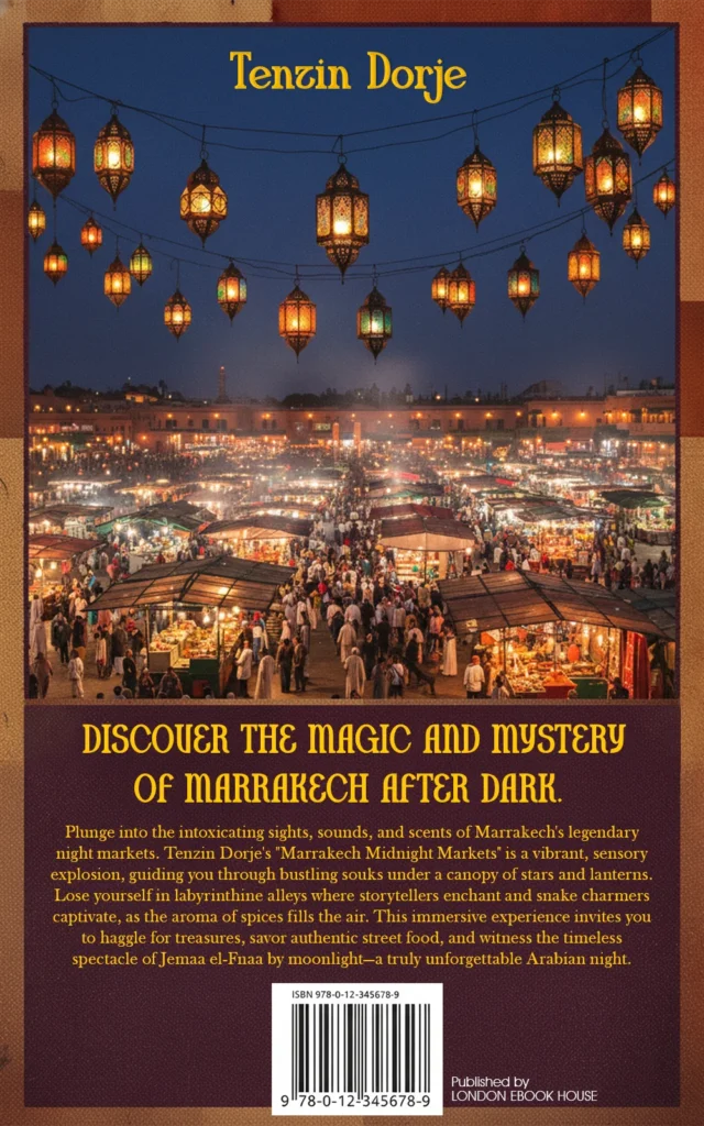 Travel book back cover – illustrated artwork