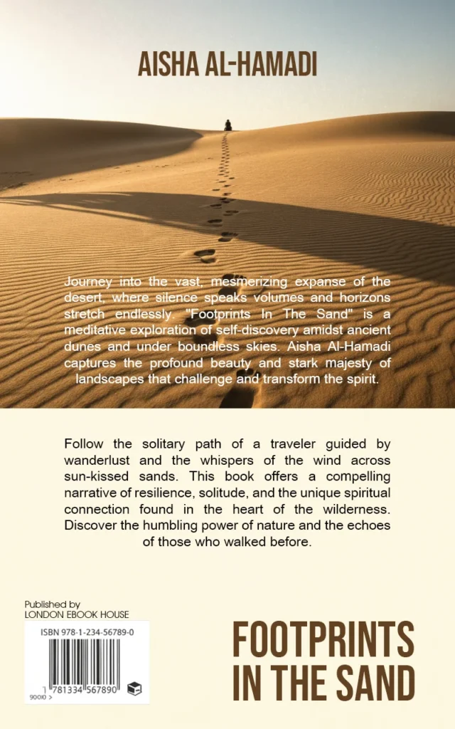 Travel book back cover – illustrated artwork