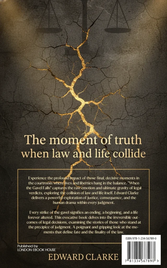 Law book back cover – illustrated artwork