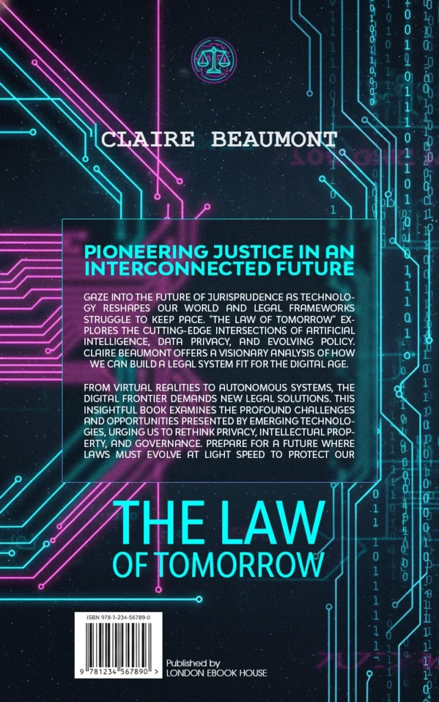 Law book back cover – illustrated artwork