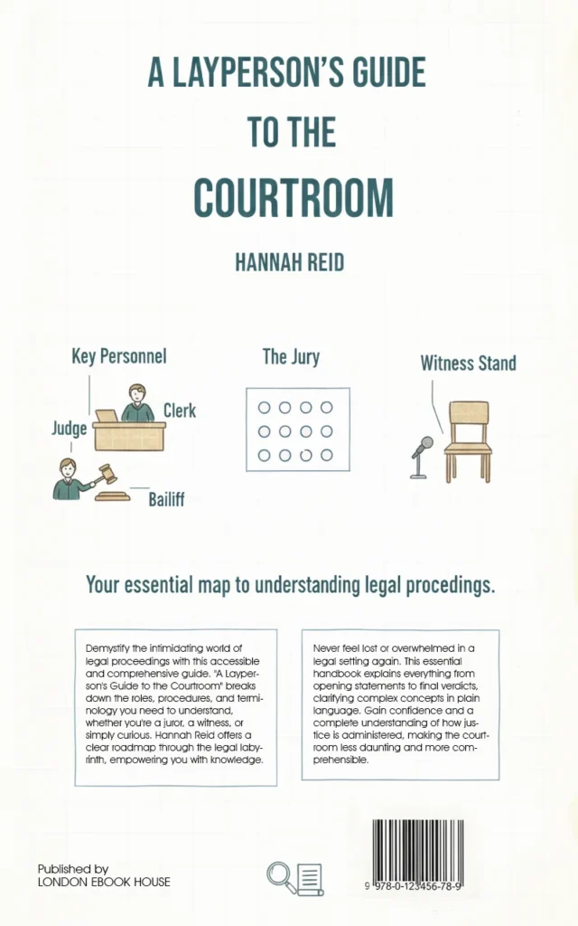 Law book back cover – illustrated artwork
